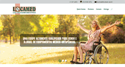 Desktop Screenshot of locamed.com.br